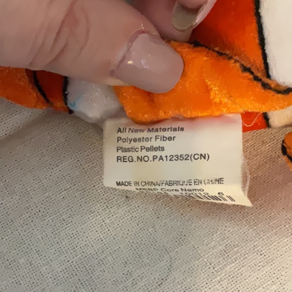 Sale! Disney Store Pixar Finding Nemo Plush Toy, 9”, Orange/White - Picture 5 of 6
